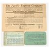 Image 2 : Pacific Express Company Passes & Shipping Receipt [202715]