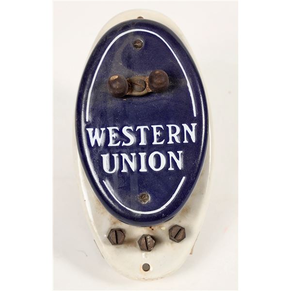 Original Western Union Telegraph Insulator Mount [202457]