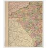 Image 2 : Antique Map of Arizona Territory, George F. Cram, 1899 [201363]