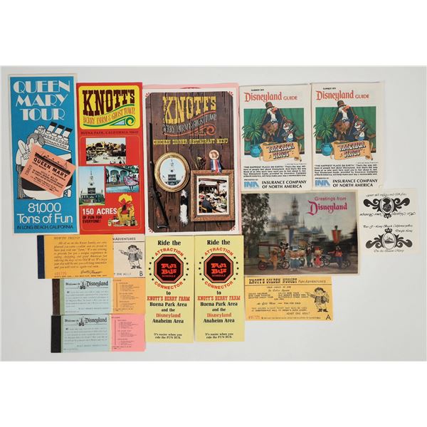 Disney & Knott's Berry Farm Ephemera Group [202288]