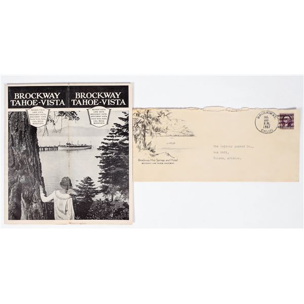 Brockway Resort Brochure and Pictorial Cover, Lake Tahoe, California [200885]