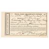Image 1 : Truckee 1872 Wells Fargo Receipt from Dr. Curless (Truckee Druggist) [202453]