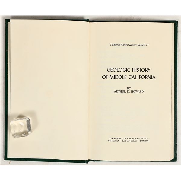 Signed 'Geologic History of Middle California', 1979 [198585]