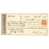 Image 1 : First of Exchange to Cyrus McCormick, autographed check [201405]