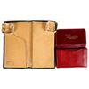 Image 2 : Two Imprinted Montana Leather Wallets w/ Photo of Maker [201148]