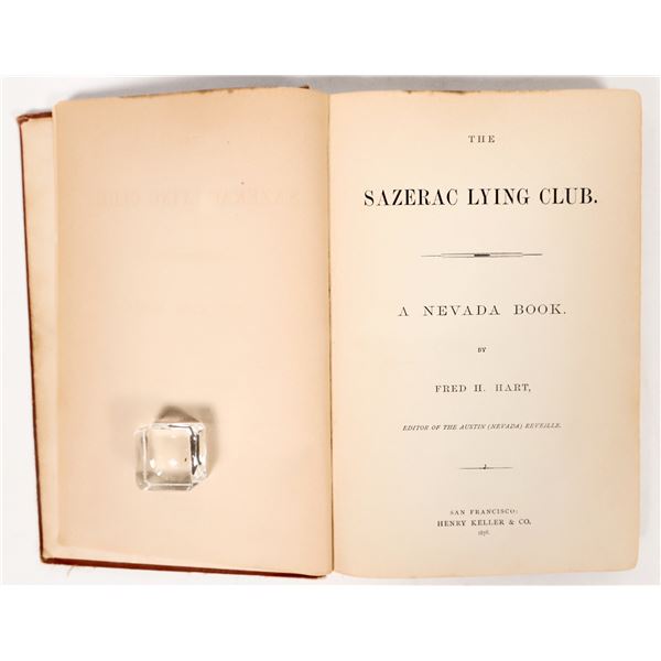 'The Sazerac Lying Club' 1st Ed., 1878 [194347]
