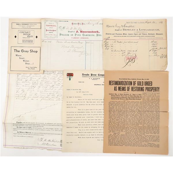 Nevada Ephemera Group [188425]