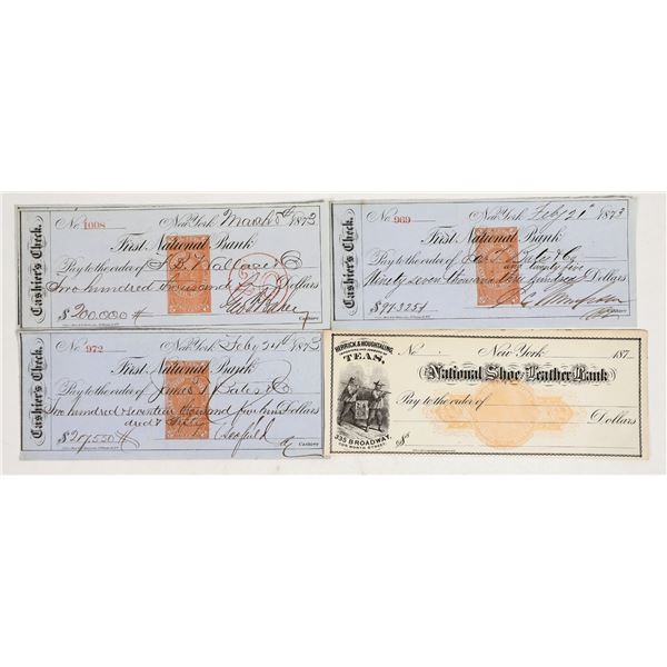 New York Revenue Checks with High Denominations (4) [201103]