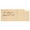 Image 2 : Wall Street Journal Publisher Autograph 1869 [194767]