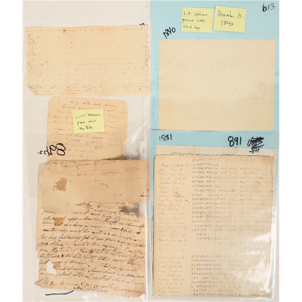 Correspondence, Ohio Group (7) c1810-80 [189636]