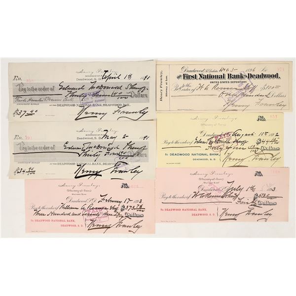 Deadwood 1890s Sheriff Check Collection [202454]
