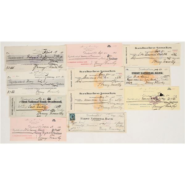 Deadwood Dakota Territory Check Collection (RN, Sheriff, Chinese) [202455]