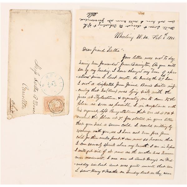 1876 letter, W. Virginia, typhoid fever & Baptists [188338]