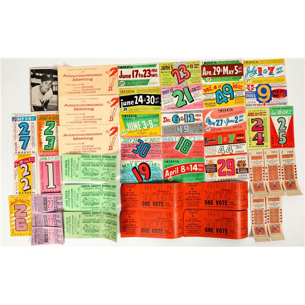 Collection of  Milwaukee Event Tickets. [202525]