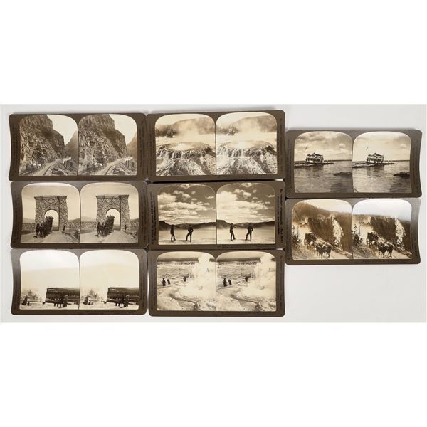 Yellowstone Stereoview Group (8 Different) [202164]