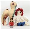 Image 1 : 1940s Toys: Raggedy Anne and Delightful Puppet Dog!  [199902]