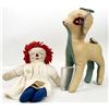 Image 4 : 1940s Toys: Raggedy Anne and Delightful Puppet Dog!  [199902]