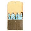 Image 2 : Alsize Vintage Folding Coat Hangers with Storage Case c.1920's [200149]