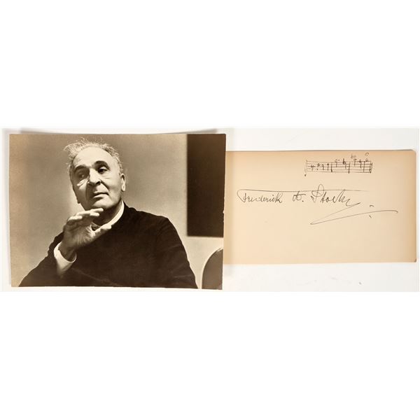 Photograph of Conductor Bruno Walter with Unknown Composer's Autograph [2] [198424]