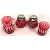Image 1 : Pink/White Glass Group, 4 [190791]