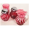 Image 3 : Pink/White Glass Group, 4 [190791]