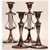 Image 1 : Silver Plate Candelabras 2 Pairs [183716]