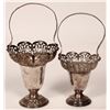 Image 2 : Silver Plate Handled Flower Basket Trio [183195]