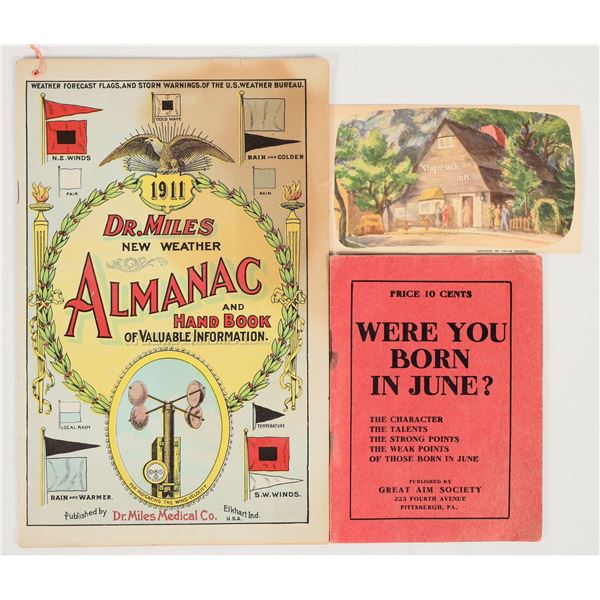 1900s-1910s Ephemera Oddities (4) [201457]