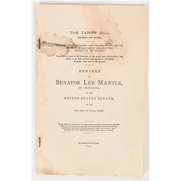 Senate Debate on Woolgrowers Tariffs: 1897 [193602]
