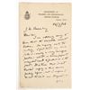 Image 1 : Autographed Note Relating to the British Museum, 1926 [197087]