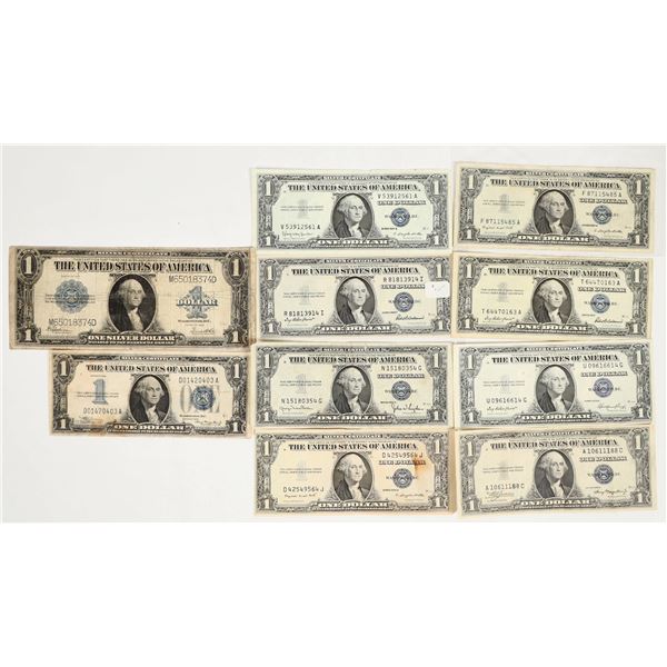 U.S. $1 Silver Certificates (10 different) [200931]
