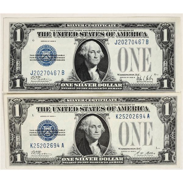 $1 Silver Certificates Series of 1928 (2) [200542]