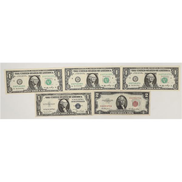 Silver Certificate/$2 bill/Federal Reserve Notes [202015]