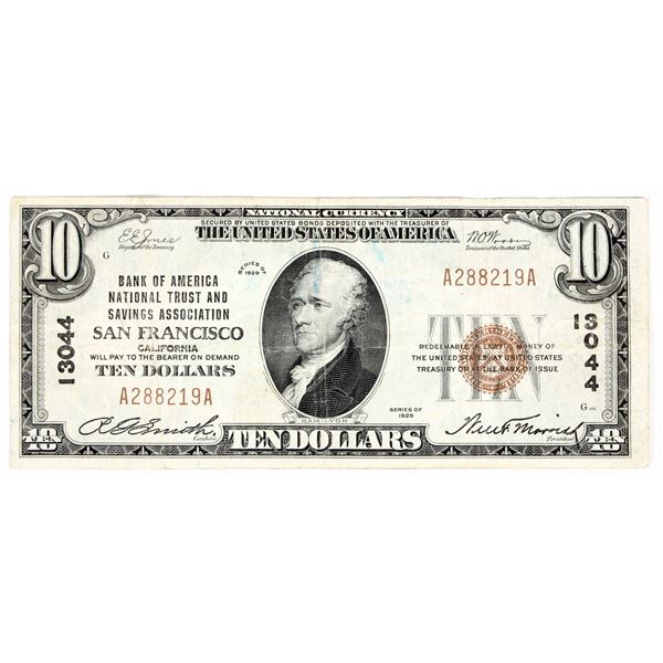 Bank of America $10 National Currency Note [200682]