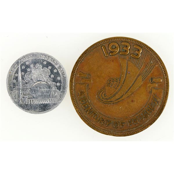 World's Fair Tokens: Chicago & New York (2) [202636]