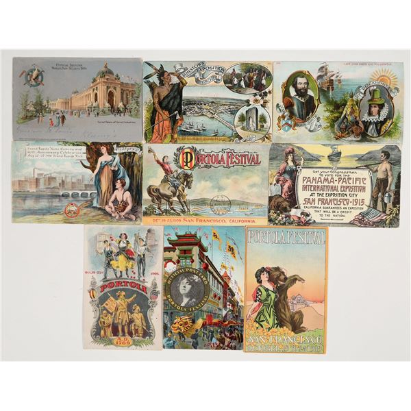 Expo, Festival, & World Fair Postcards (9) [201856]