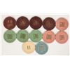 Image 1 : Monogrammed Gaming Chips (12) [201877]