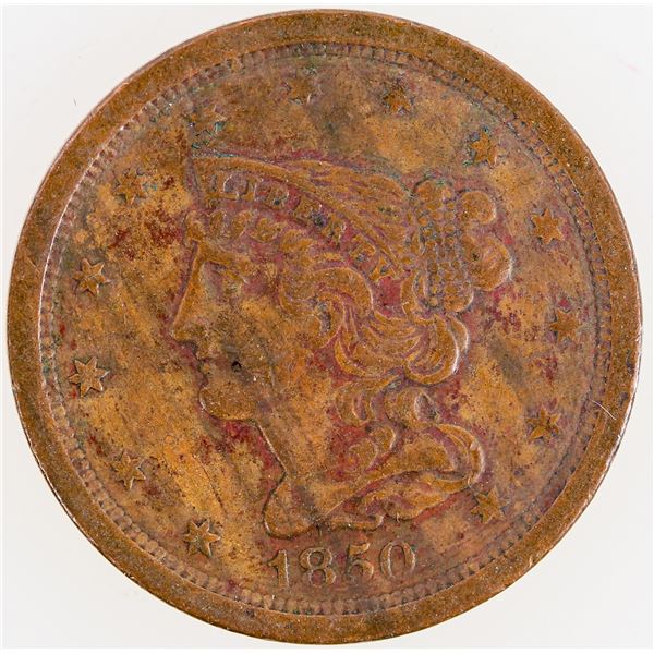 Braided Hair Half Cent 1850  [202280]