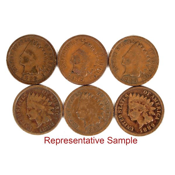 Indian Head Cents 1865-89 (44) [200951]