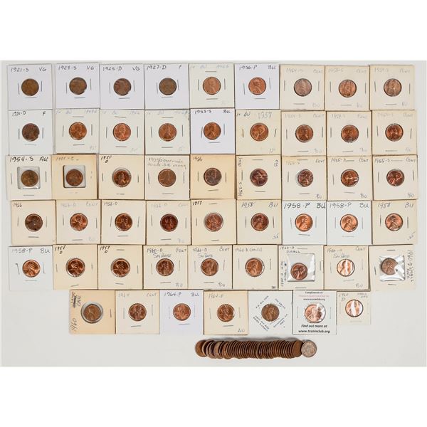 Lincoln Cents 1917-1964 (95) [201041]