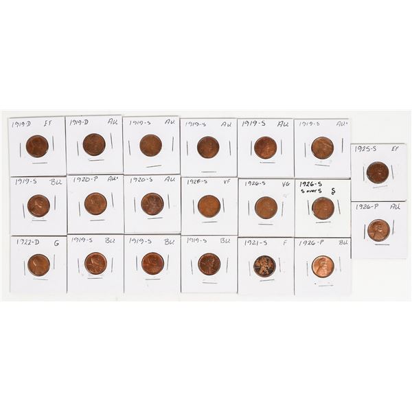 Lincoln Cents 1919-1928 (20) [201431]