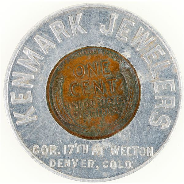 Kenmark Jewelers Encased Penny 1955-D [202490]