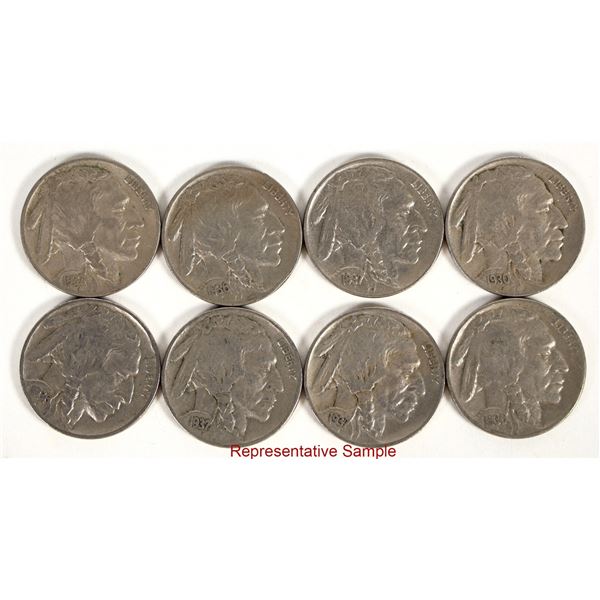 Buffalo Nickels VF-EF (80) [201040]