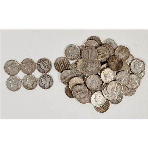 Mercury Dimes 1940s (58) [201512]