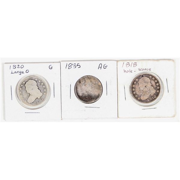 Capped Bust Quarters (3) [201182]