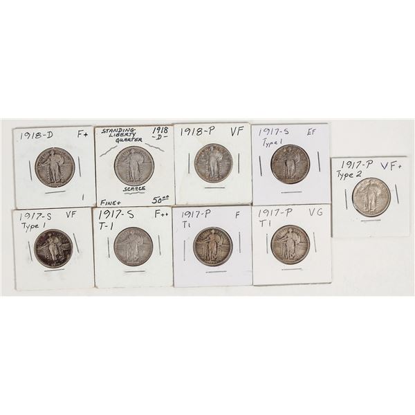 Standing Liberty Quarters 1917-1918 (9) [201410]