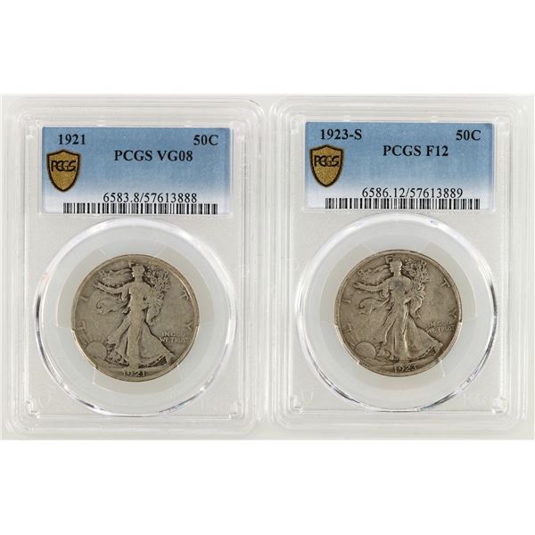 Walking Liberty Half Dollars: 1921/1923-S (2) [202358]