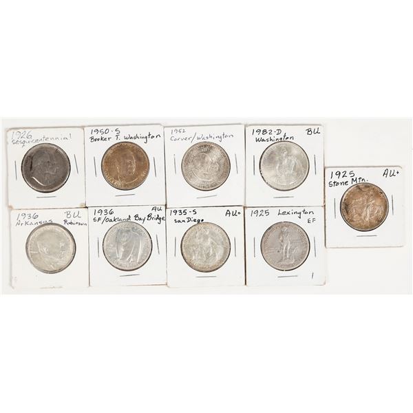 Commemorative Half Dollars (9) [201322]