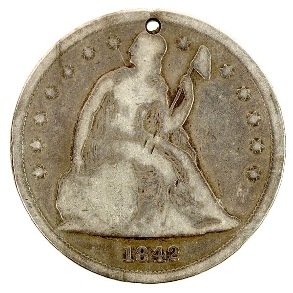 Liberty Seated Dollar 1842 [201188]