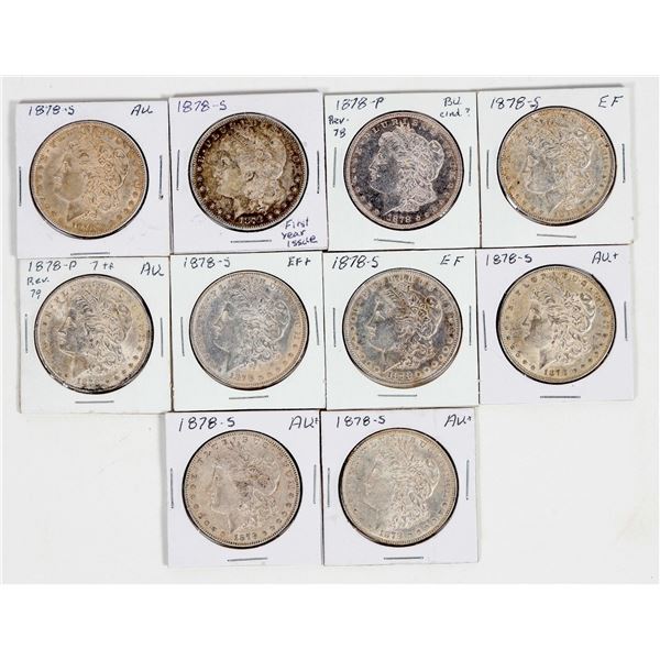 Morgan Dollars First Year of Issue 1878 (10) [201186]